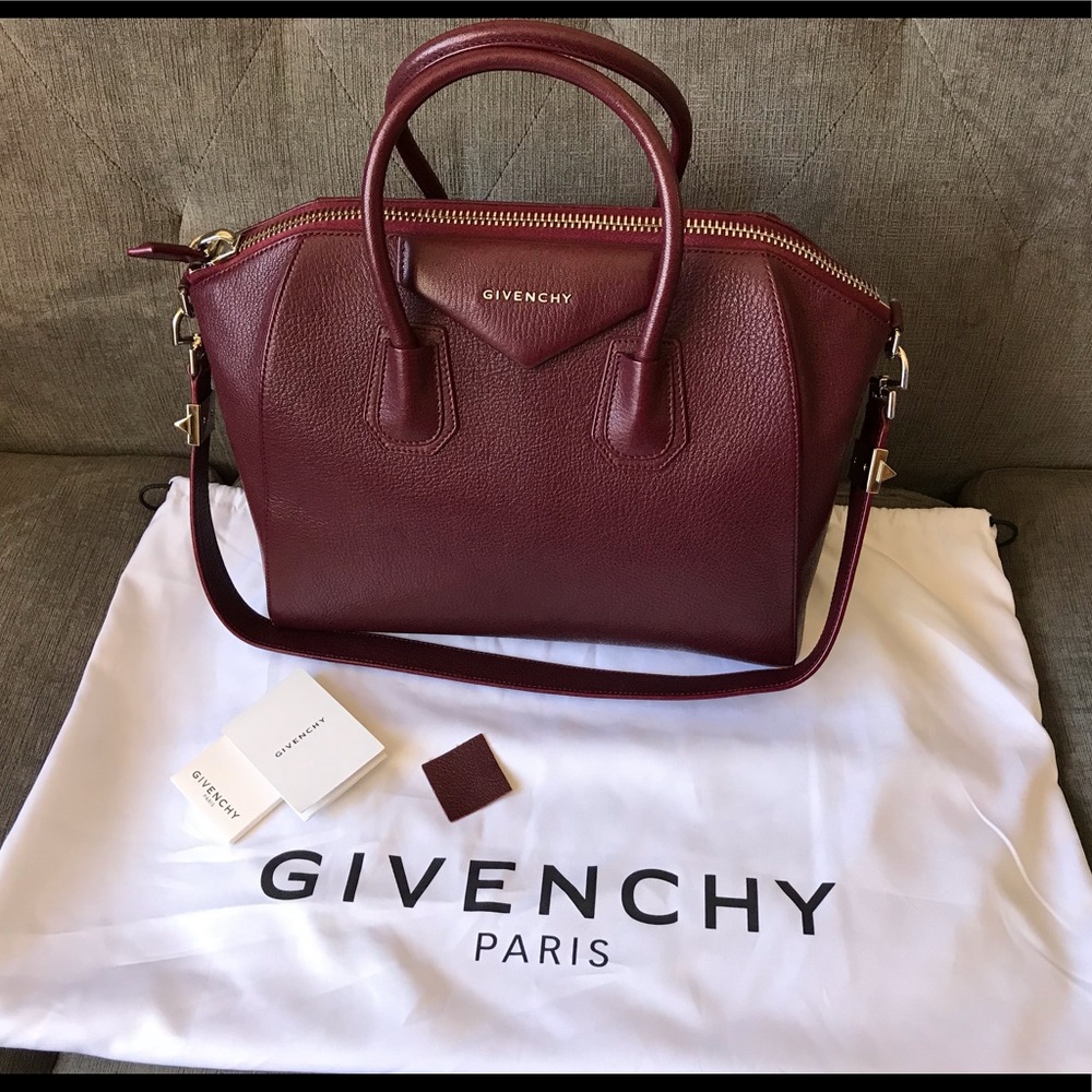 Givenchy Antigona Medium Oxblood Red